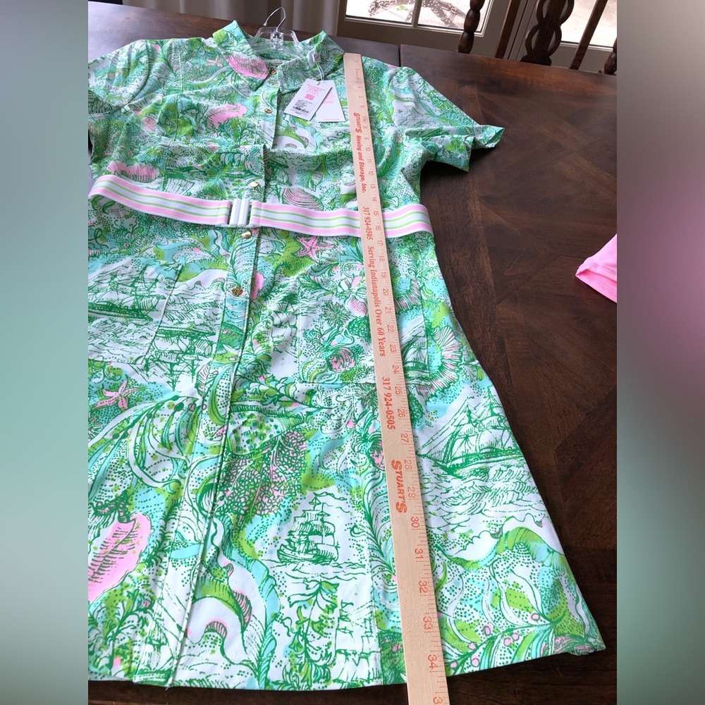 NWT Lilly Pulitzer Dominica Dress in Ship to Shore Size 10 - Picture 11 of 12